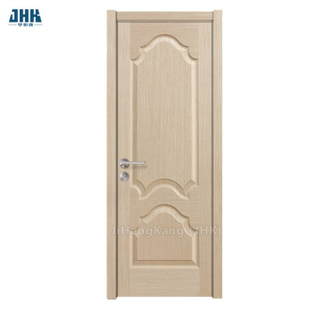 Peau de porte en placage moulé HDF laminée par frêne/teck/Sapeli/chêne/papier mélamine/MDF plaqué/panneau de porte en placage/peau de porte en mélamine