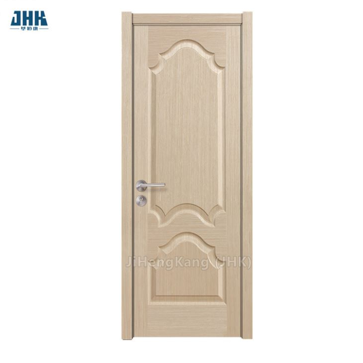 Peau de porte en placage moulé HDF laminée par frêne/teck/Sapeli/chêne/papier mélamine/MDF plaqué/panneau de porte en placage/peau de porte en mélamine