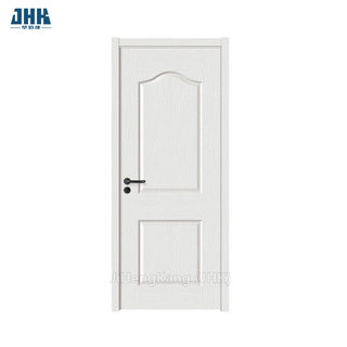 Panneau de porte MDF en mélamine/PVC en bois de couleur blanche de haute qualité