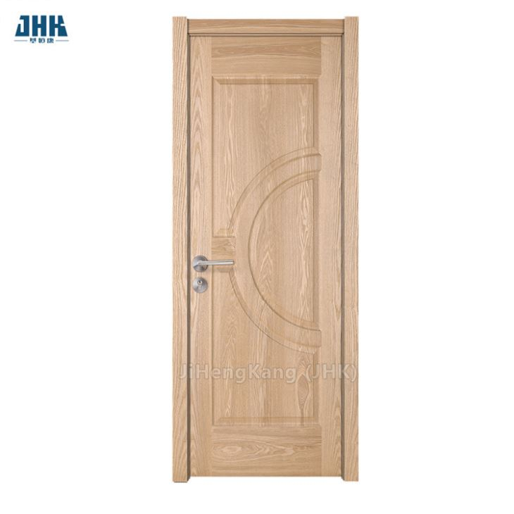 Porte de pièce de placage d'entrée principale en bois massif de conception personnalisée commerciale (JHK-009-2)