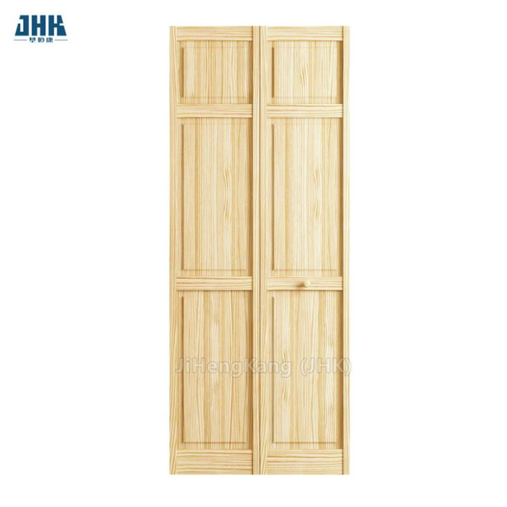 Porte pliante de placard en bois massif à placage moulé (JHK-B05)