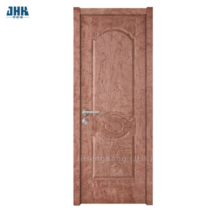 Porte intérieure de panneau de shaker en bois de pin de panneau composite de placage en bois massif (JHK-SK06)