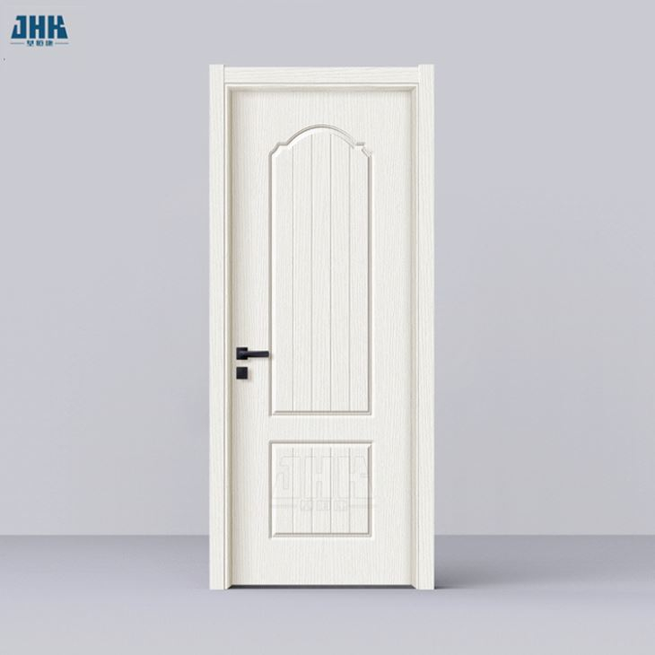 Panneau de porte interne en MDF affleurant en PVC de couleur blanche