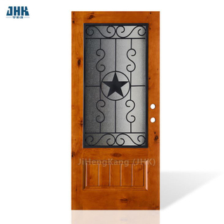Porte coulissante en bois décorative, porte intérieure en verre massif, portes miroir