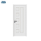 Porte HDF moulée intérieure à noyau creux d'apprêt blanc de conception simple d'appartement pré-suspendu