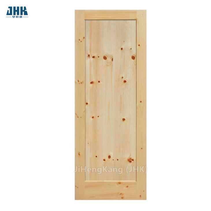 Porte de grange coulissante en bois de pin noueux d'aulne, conceptions rustiques personnalisées, blanche, pour l'amérique du nord