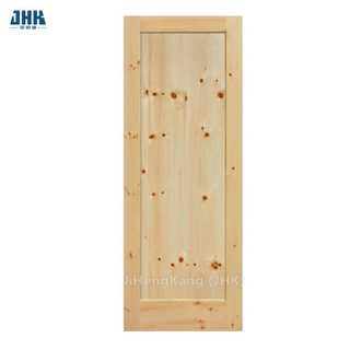Porte de grange intérieure en bois de pin à finition blanche pour la construction de maisons