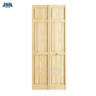 Double porte pliante intérieure en bois blanche Bi-Folding (JHK-B03)