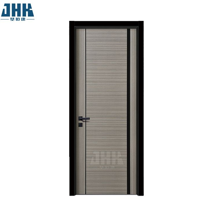 Porte d'hôpital de cadre en aluminium de conception principale unique en bois de chambre à coucher d'usine chinoise