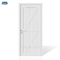 Shaker White Prime Door Porte en bois massif - Nouveau design Chine Swing peint en couleur blanche Intérieur de la maison Porte blanche en bois massif avec cadre Porte en bois massif