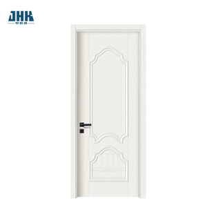 Peau de porte d'apprêt blanche à panneau surélevé populaire et lisse (JHK-F01)