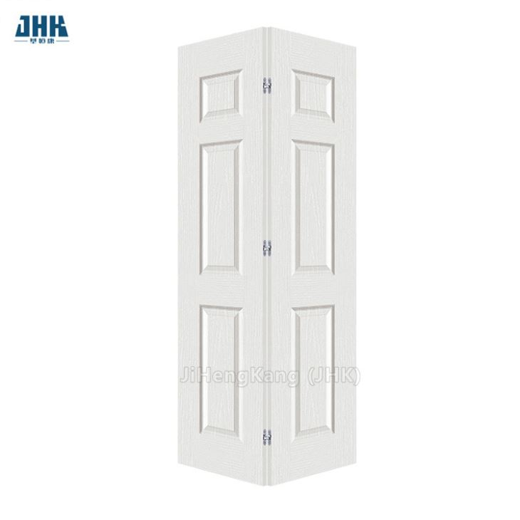 Porte pliante en MDF composite à moulure texturée laquée blanche de 36 po X 80 po pour dressing