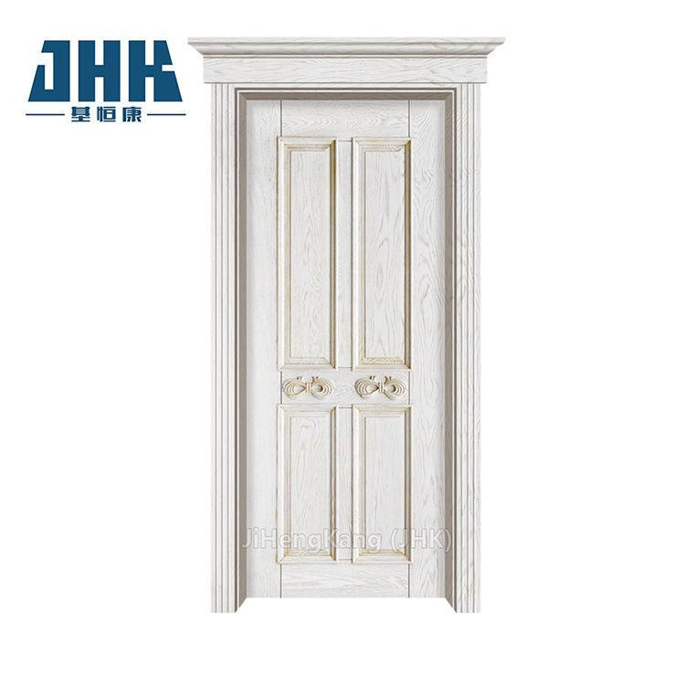 Porte en bois de couleur blanche populaire avec cadre de porte réglable