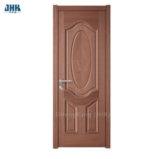 Conceptions de portes principales en pin à six panneaux en placage intérieur (JHK-SK06)