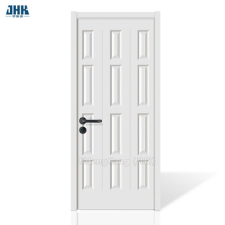 Portes d'armoire intérieures à quatre panneaux en stratifié blanc